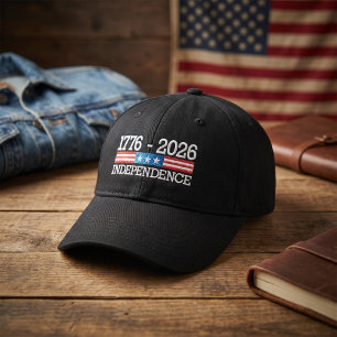 250 Years of Independence 4th of July Anniversary  Embroidered Baseball Cap