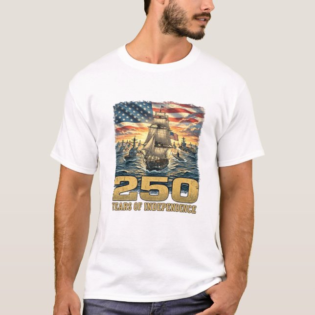 250 Years of Independence: Naval Heritage Tee (Front)
