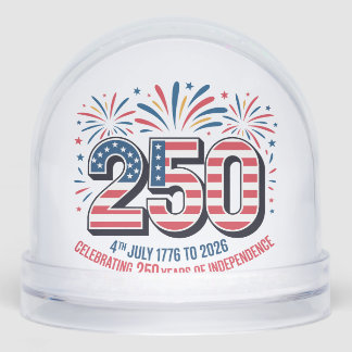 250 Years of Independence Snow Globe