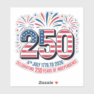 250 Years of Independence Sticker