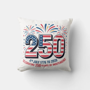 250 Years of Independence Throw Pillow
