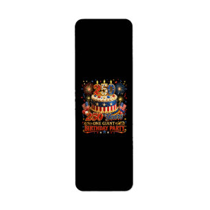 250 Years One Giant Birthday 250 Anniversary USA Label