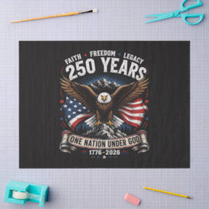 250 Years One Nation Under God Eagle Tissue Paper