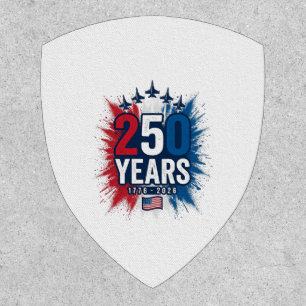 250 Years Patriotic Jets Anniversary Vector Design Patch