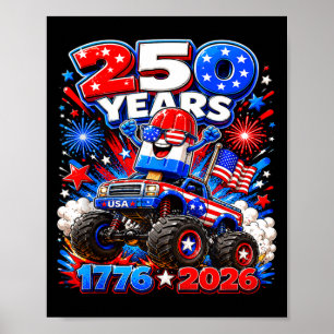 250 years patriotic popsicle kids america boys 4th poster