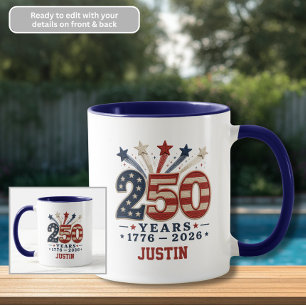 250 Years Shooting Stars 1776-2026 Coffee Mug