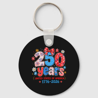 250 Years United States of America Independence Keychain