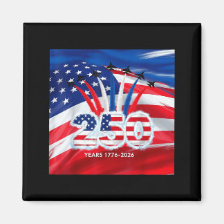 250 years usa 1776 2026 4th of july jet patriotic magnet
