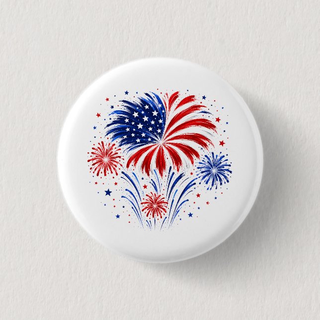250 Years USA | 1776–2026 Fireworks Button (Front)