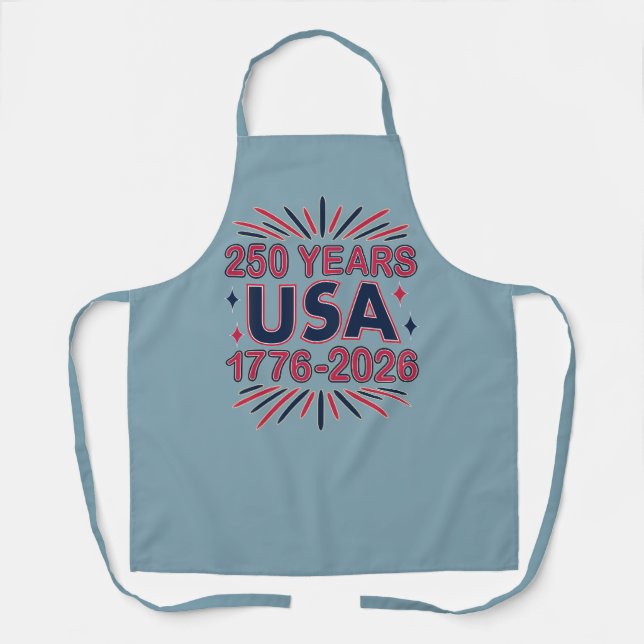 250 Years USA | 1776–2026 Semiquincentennial Apron (Front)