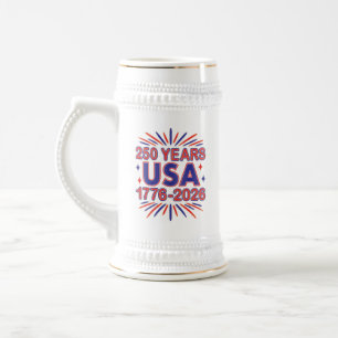 250 Years USA   1776–2026 Semiquincentennial Beer Stein