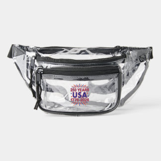250 Years USA | 1776–2026 Semiquincentennial Clear Fanny Pack