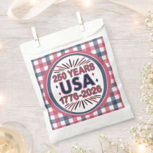 250 Years USA   1776–2026 Semiquincentennial Favor Bag