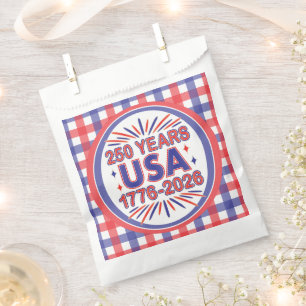 250 Years USA   1776–2026 Semiquincentennial Favor Bag