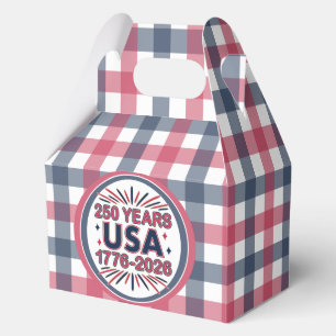 250 Years USA   1776–2026 Semiquincentennial Favor Boxes