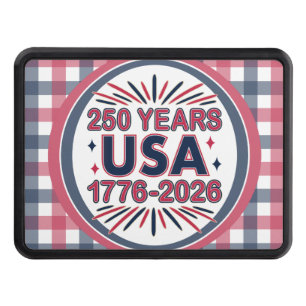 250 Years USA   1776–2026 Semiquincentennial Hitch Cover