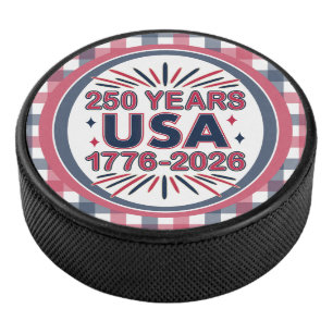 250 Years USA   1776–2026 Semiquincentennial Hockey Puck