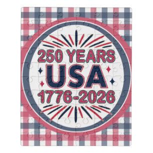 250 Years USA   1776–2026 Semiquincentennial Jigsaw Puzzle