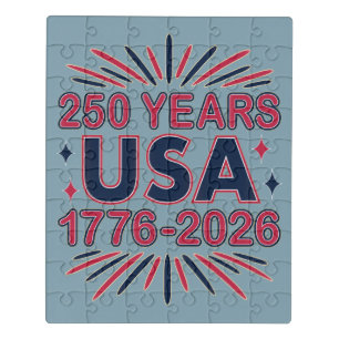 250 Years USA   1776–2026 Semiquincentennial Jigsaw Puzzle