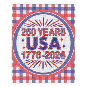 250 Years USA   1776–2026 Semiquincentennial Jigsaw Puzzle