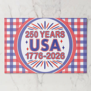 250 Years USA   1776–2026 Semiquincentennial Paper Pad