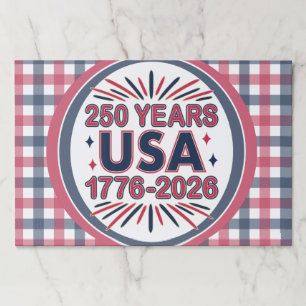 250 Years USA   1776–2026 Semiquincentennial Paper Pad