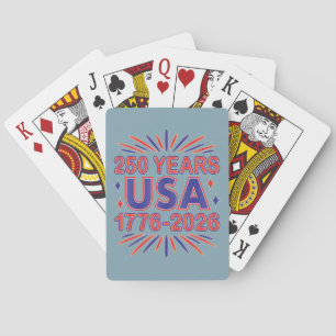 250 Years USA 1776–2026 Semiquincentennial Poker Cards