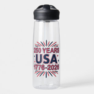 250 Years USA   1776–2026 Semiquincentennial Water Bottle