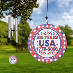 250 Years USA   1776–2026 Semiquincentennial Wind Chime