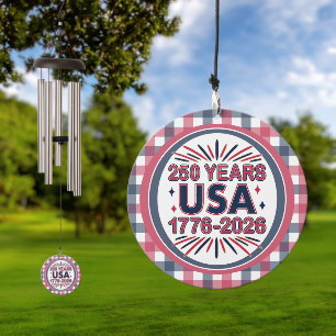 250 Years USA   1776–2026 Semiquincentennial Wind Chime