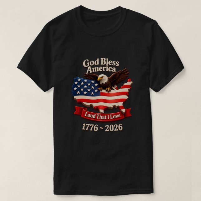 250 Years USA -19 T-Shirt (Design Front)
