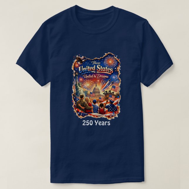 250 Years USA -1 T-Shirt (Design Front)