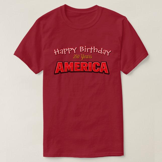 250 Years USA -32c T-Shirt (Design Front)