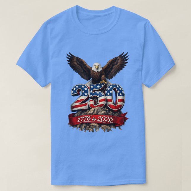 250 Years USA -5 T-Shirt (Design Front)