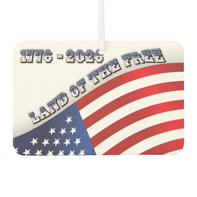 250 Years USA  Freedom 1776-2026 Patriotic Air Freshener (Front)