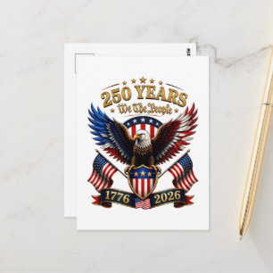 250 Years We The People Eagle Postcard