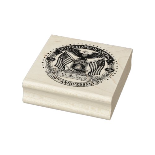 250 Years We The People Eagle Rubber Stamp