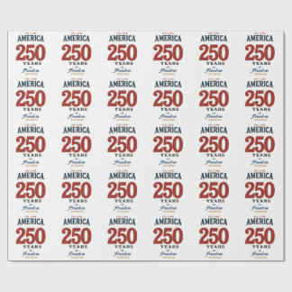 250th America Liberty 1776 Freedom Celebrate Anniv Wrapping Paper