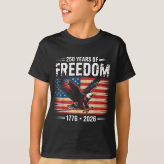 250th American Anniversary 2026 Years Of Freedom  T-Shirt