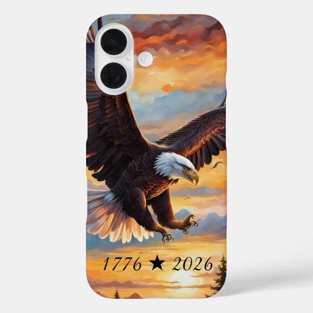 250th American Birthday Eagle iPhone / iPad case (Back)