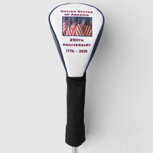 250th Anniversary 1776 to 2026 USA America Golf Head Cover