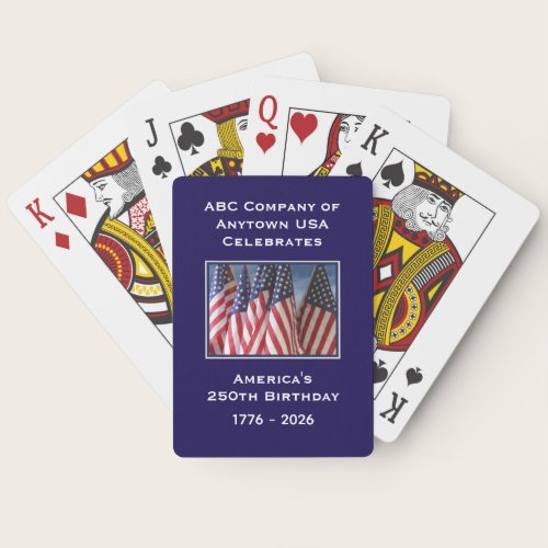 250th Anniversary 1776 to 2026 USA America Poker Cards 250th Anniversary 1776 to 2026 USA America Poker Cards