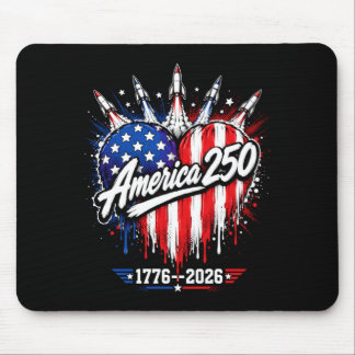 250th Anniversary 250 Years Aamerica Usa Flag Mouse Pad