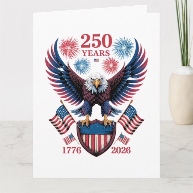250th Anniversary 250 Years USA 1776 Card (Front)