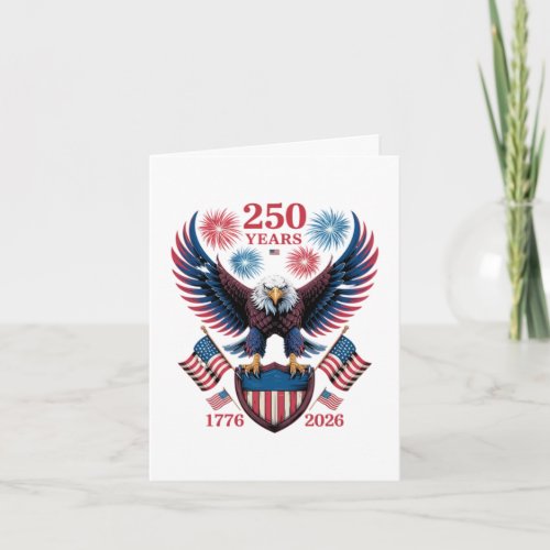 250th Anniversary 250 Years USA 1776 Holiday Card