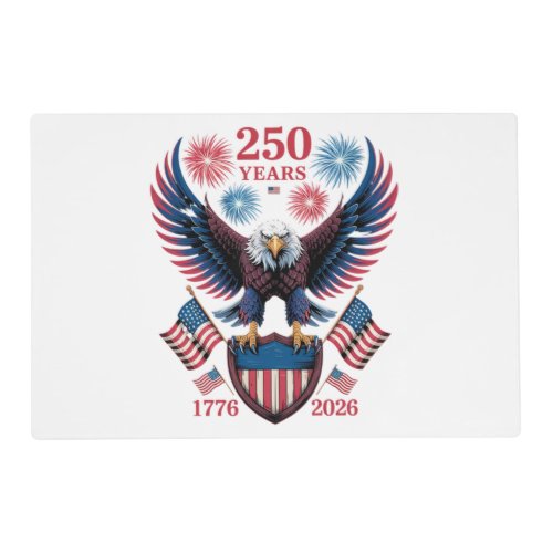 250th anniversary 250 years usa 1776 placemat