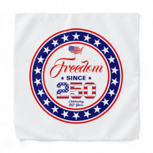 250th Anniversary 4th of July American Flag Bandana