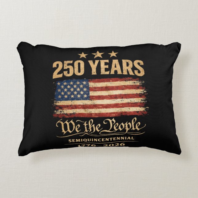 250th anniversary accent pillow (Front)