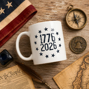 250th anniversary america 1776-2026 freedom coffee mug