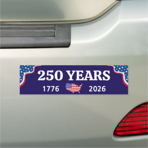 250th Anniversary America 1776-2026 US Birthday Car Magnet
